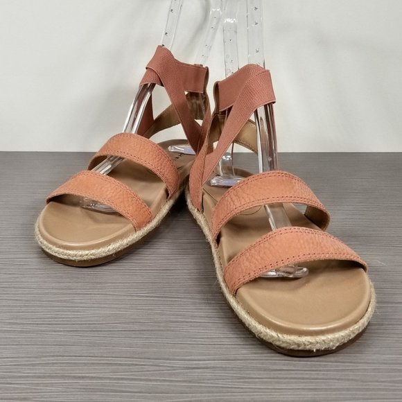 Lucky Brand Dilane Sandals, Canyon Clay Embossed Nubuck, Womens Size 6.5 M / 37 - Picture 4 of 11